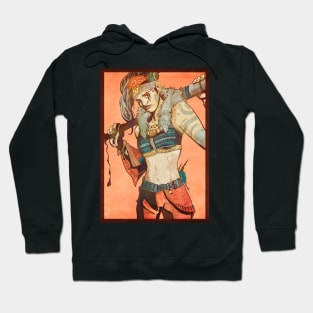 Badass Girl with Tattoos Hoodie